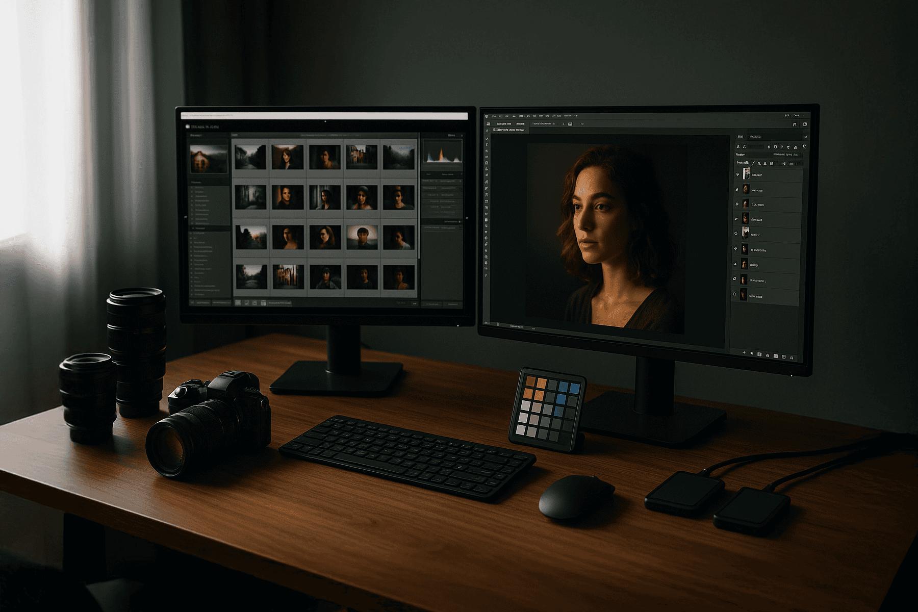 Photo art studio workspace